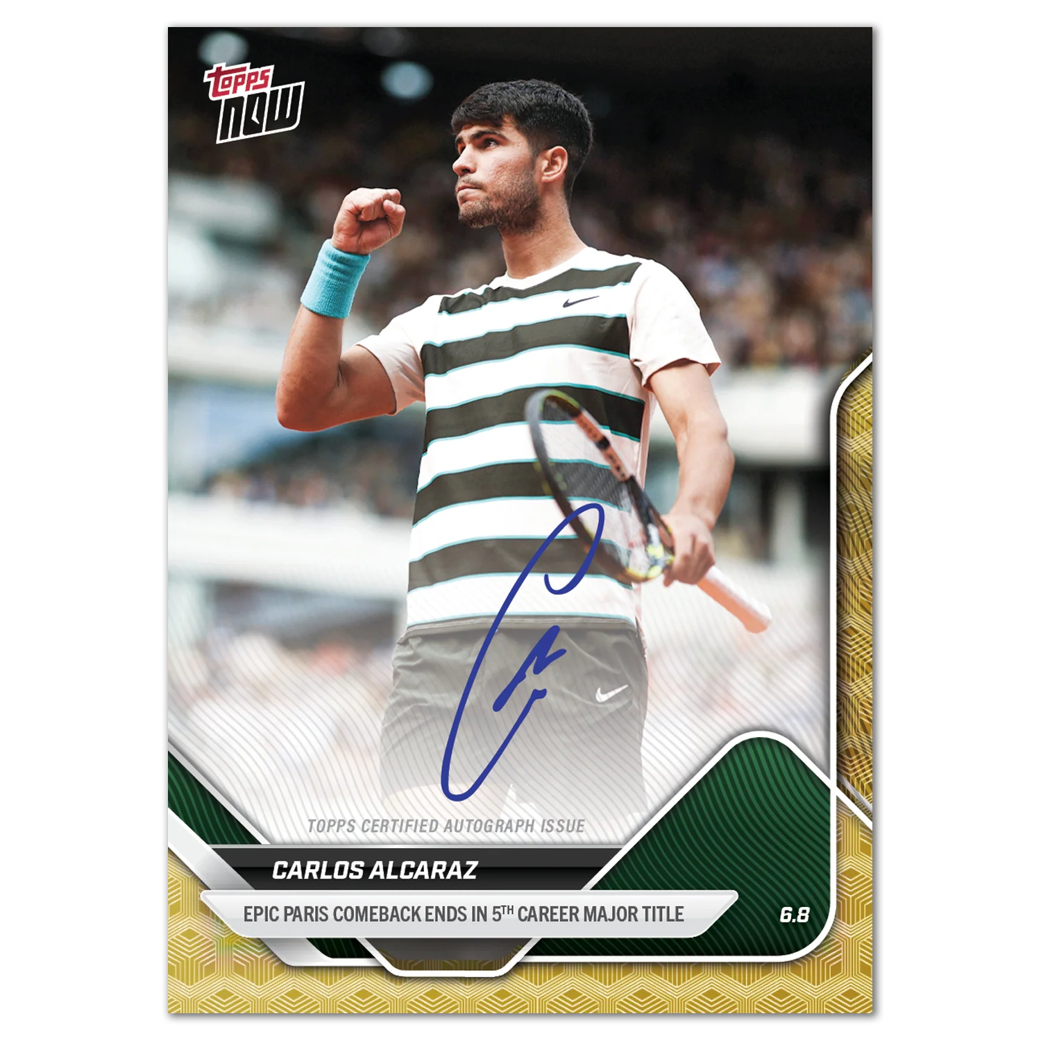 Carlos Alcaraz - 2025 Tennis Topps NOW® - Card TCA1 - LOOK FOR AUTOS
