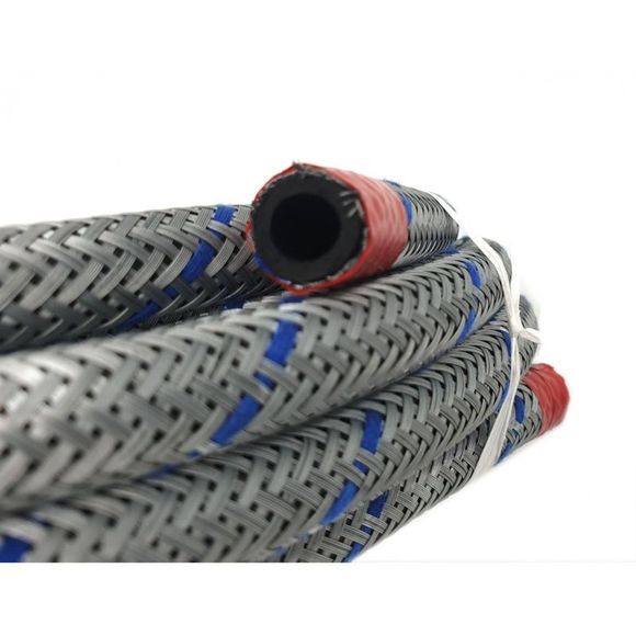 Durite d'essence Brazoline 5 mètres 6x10.5 mm METAL TRESSE GALVANISE BLEU Universel - GrisRef : BRZ0097 / DP98500