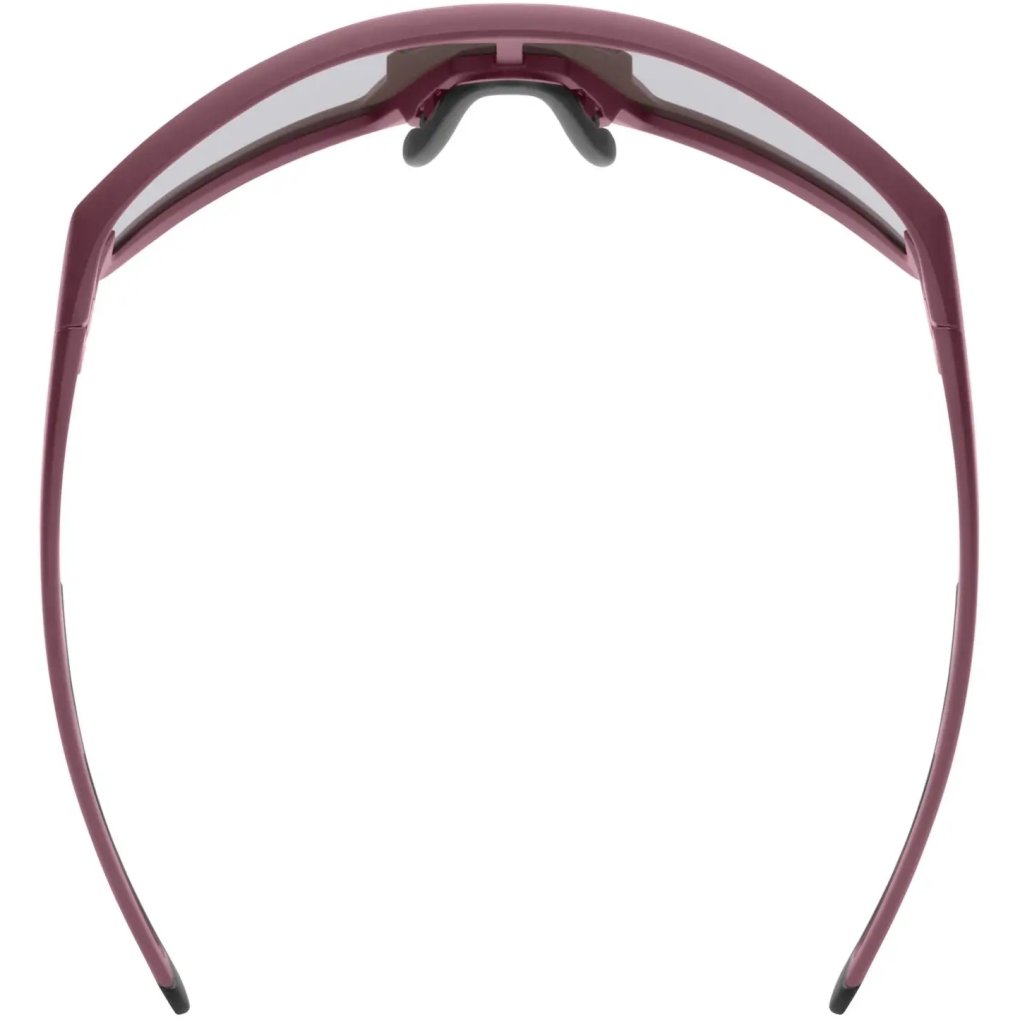 Uvex skyryse Cycling Glasses - burgundy matt/mirror rose