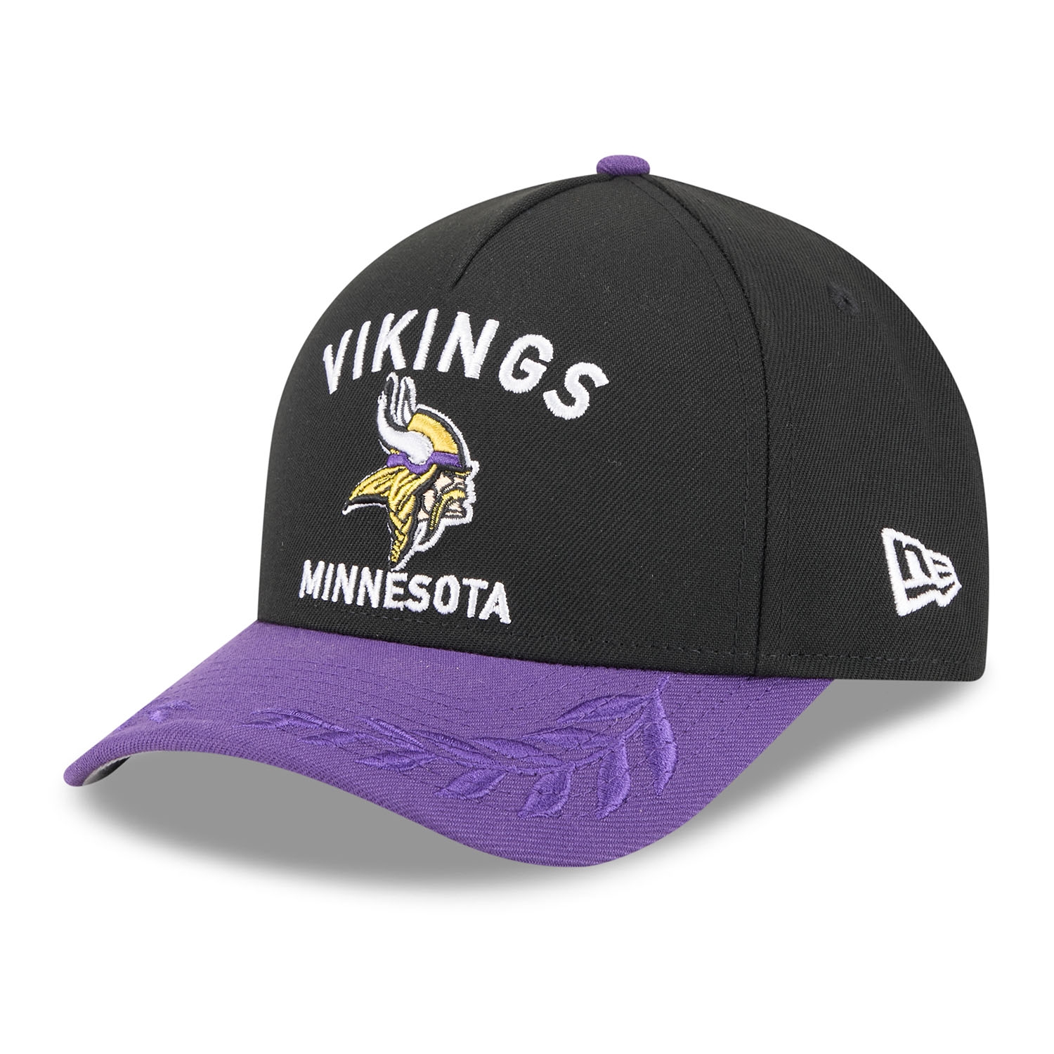 Minnesota Vikings 2025 NFL Draft 9FORTY M-Crown A-Frame Snapback Cap Black