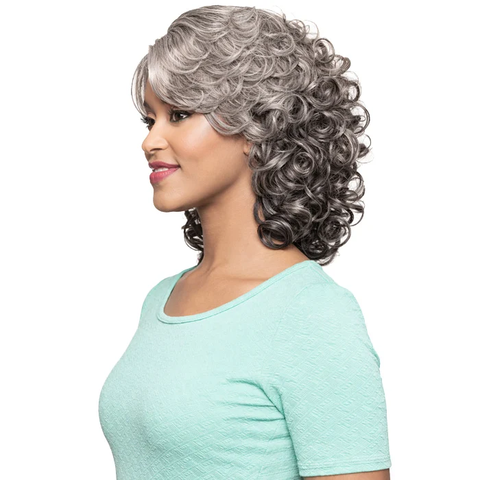 Foxy Silver Salt N Pepper Full Wig - ROSE