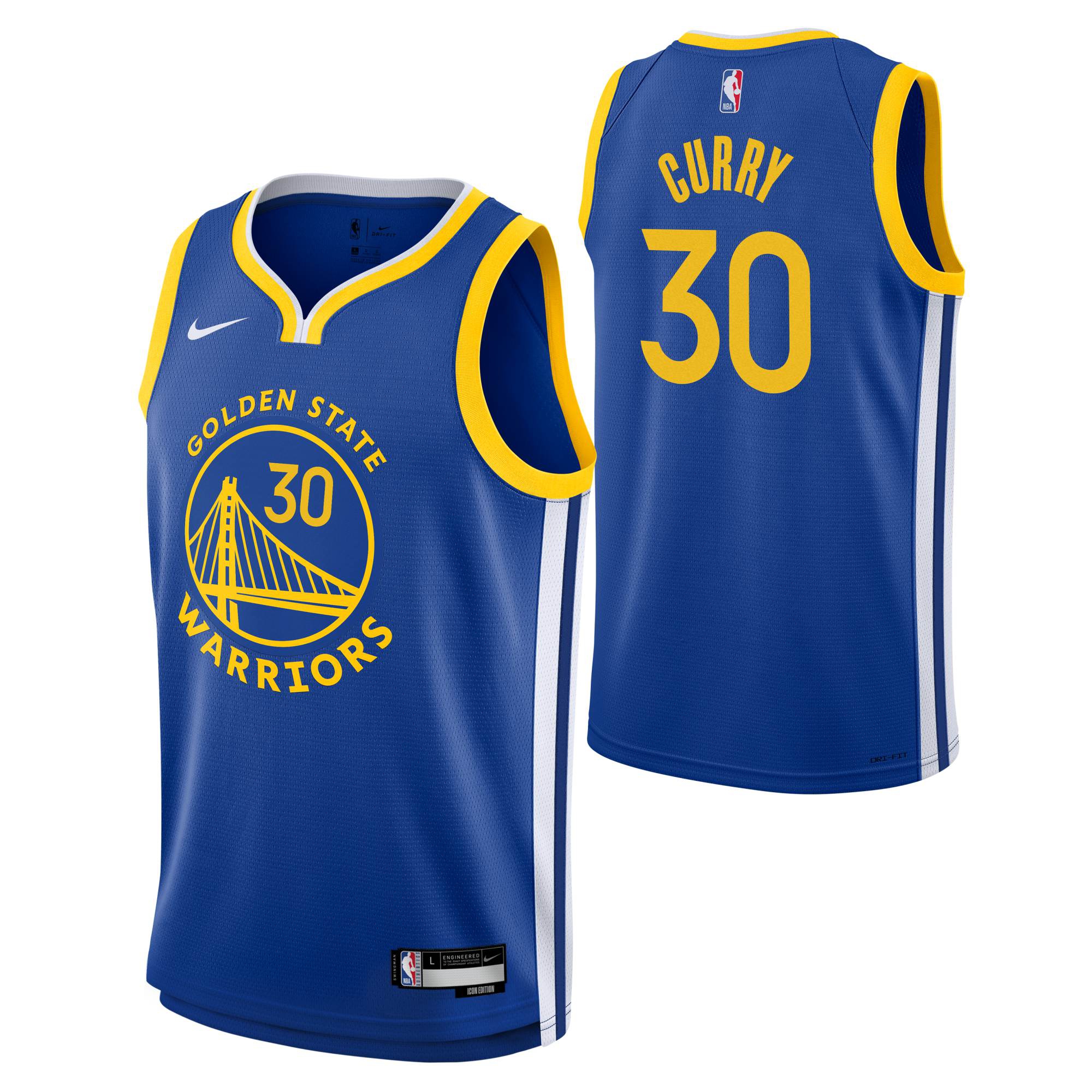 Steph Curry #30 Golden State Warriors Nike Swingman NBA Jersey Blue (YOUTH)
