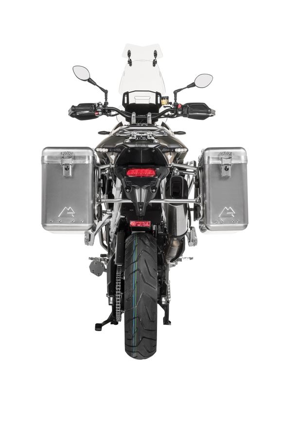 Touratech ZEGA Mundo 31/38 suitcase - Gray support included - AluminumRef: Trt01174A / 01-421-6130-0