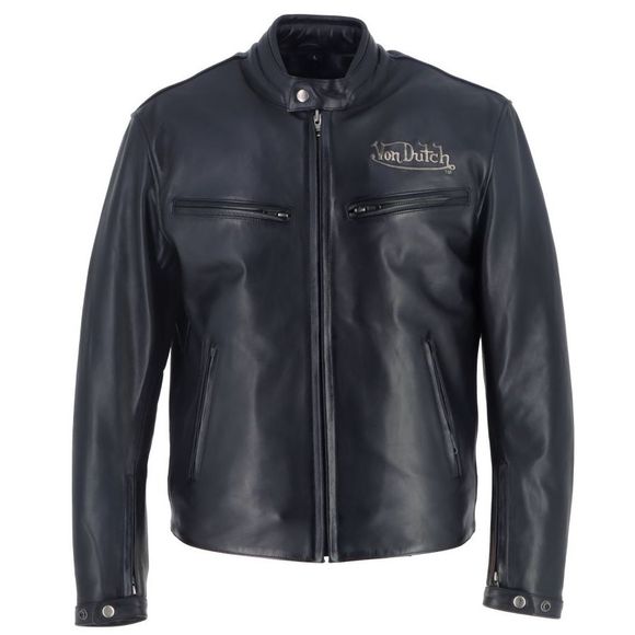 Helstons VON DUTCH BASIC Motorcycle Jacket - BlackRef: VDH0263