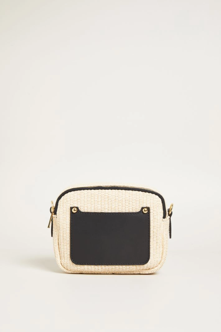Crossbody bag - BEIGE BLACK