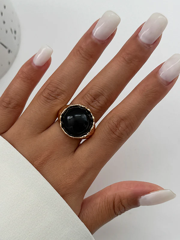 Geometric Rhine Stones Rings Accessories