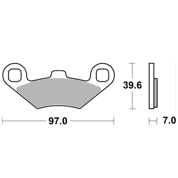 SBS 219MS Sinter Sintered Metal brake pads front or rearRef: SBS219MS / 219100