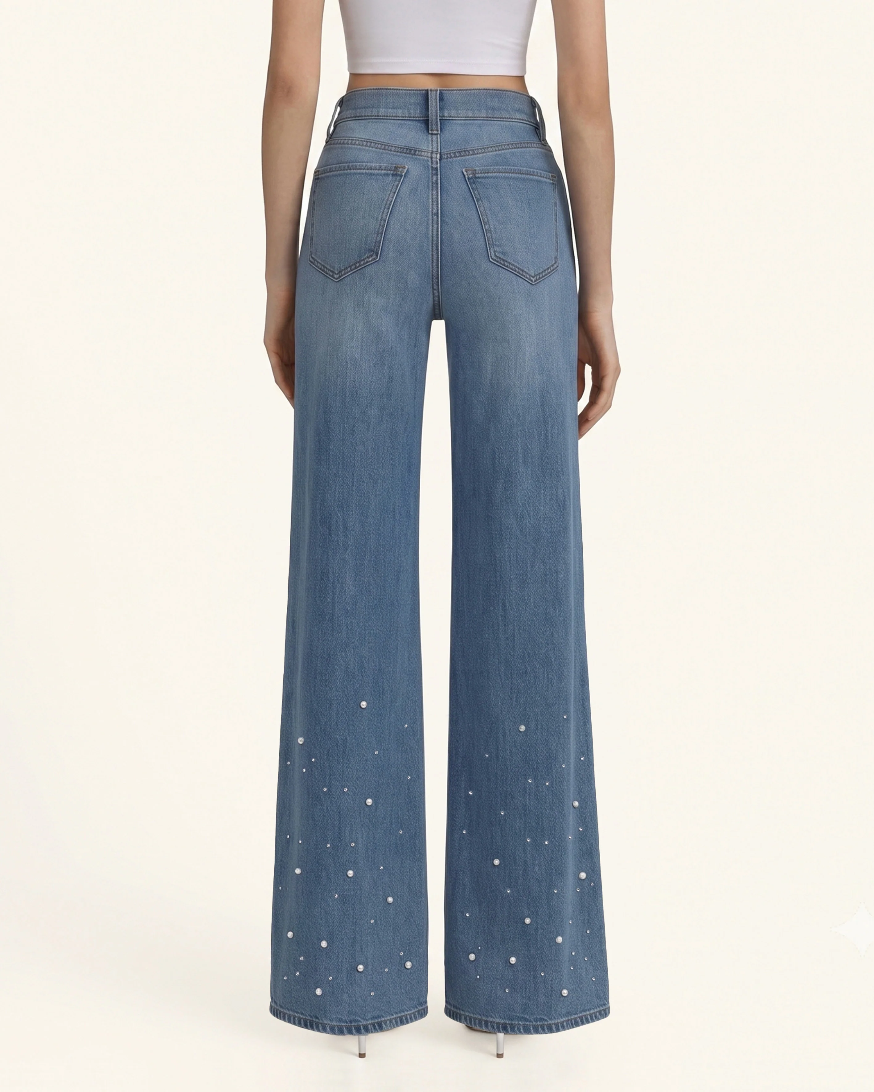 The Mermaid Shimmer Pearl Jeans - Dancing in The Moonlight