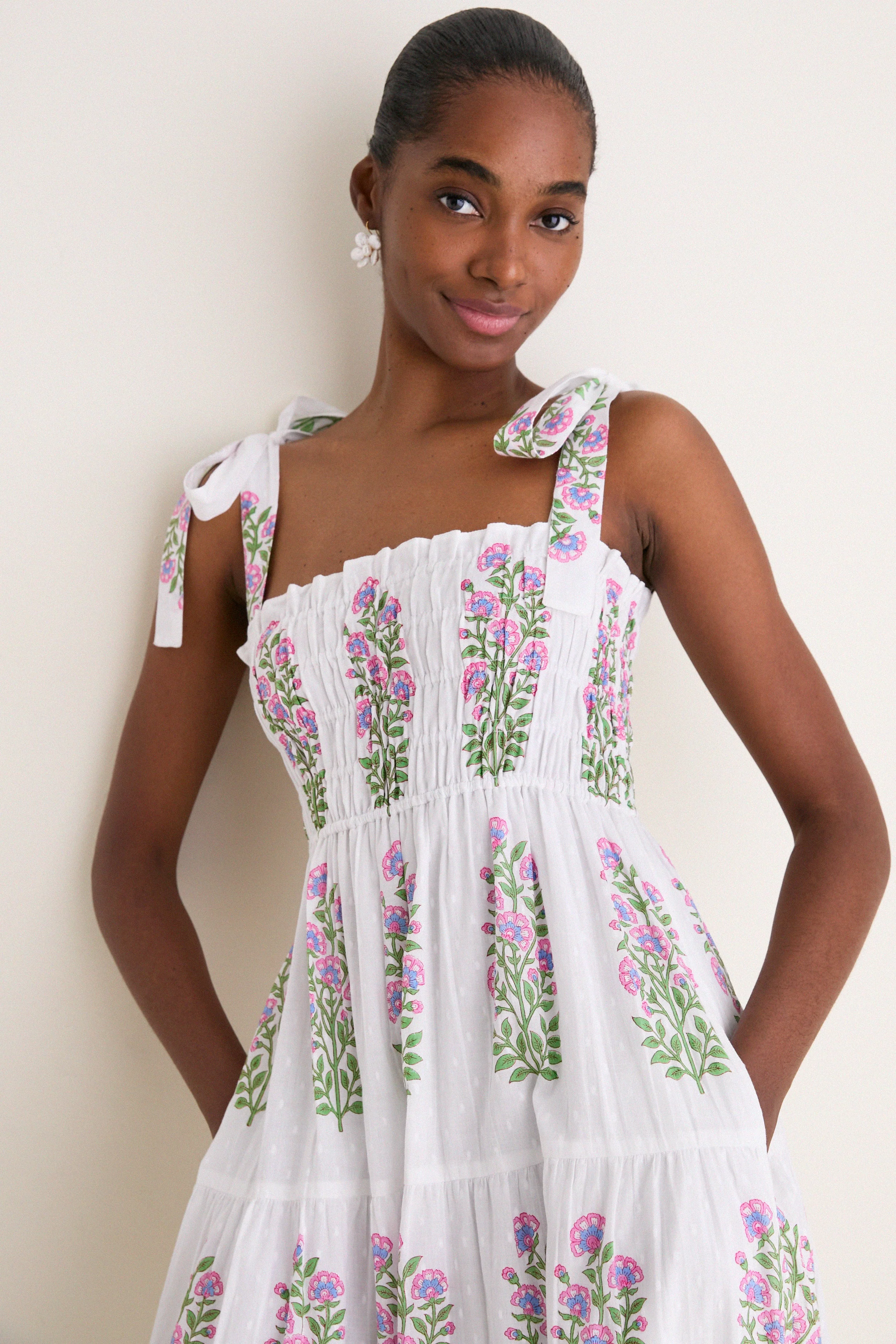 Schiffly Folk Buta Martina Dress