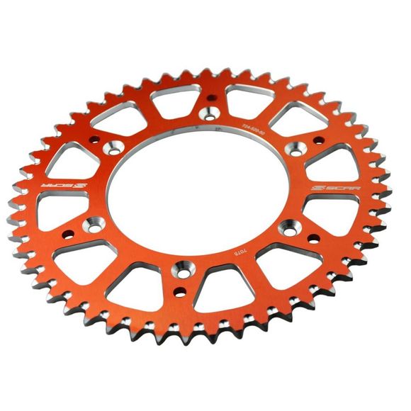 Scar KTM / Husqvarna / Gasgas sprocket - 52 teeth - OrangeRef : SCR0638 / SRS530-52OR