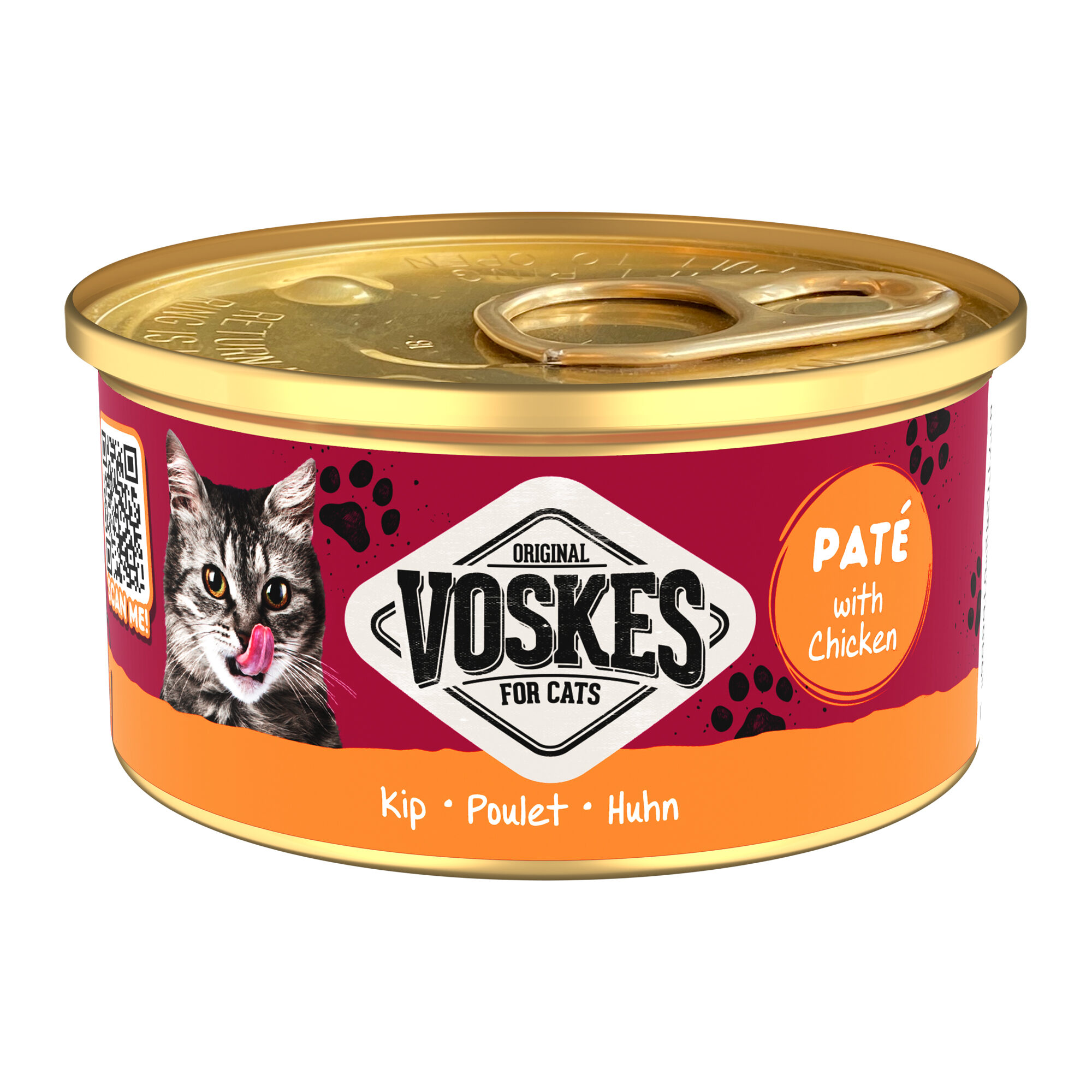 Voskes Pâté Cat Food - Chicken - 24 x 85 g
