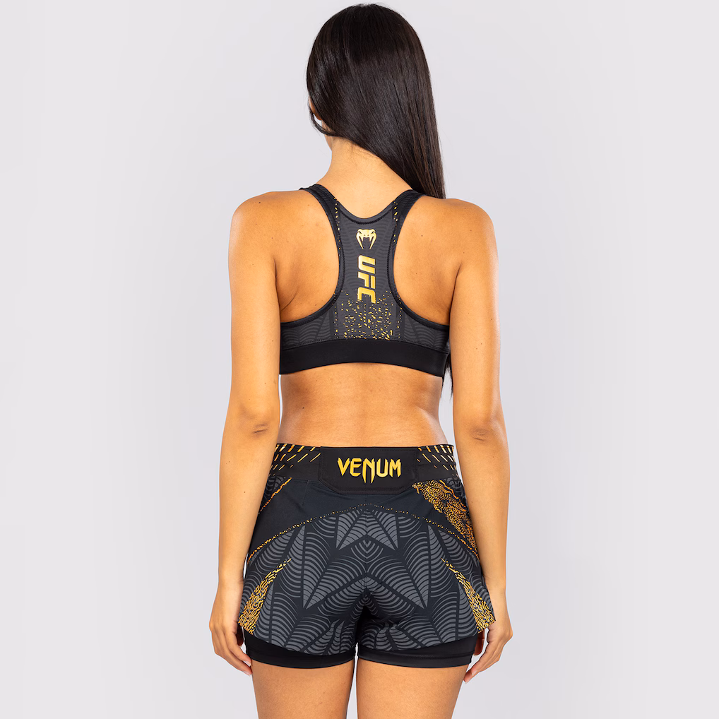 Women's UFC Zenith by Venum Black/Gold Authentic Fight Night Champion Sports Bra