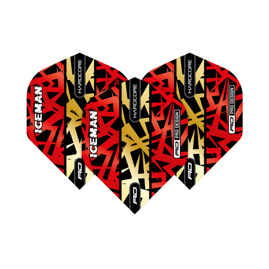 Red Dragon Hardcore Gerwyn Price Red Gold Premium Standard Flights