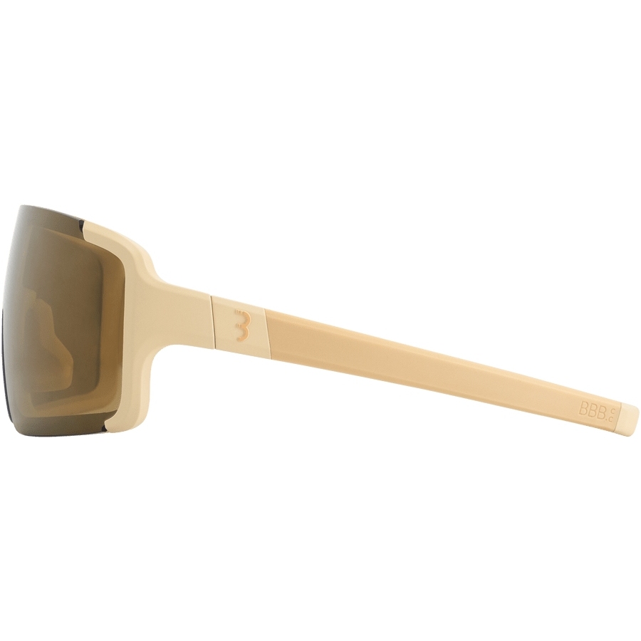 BBB Cycling Chester Narrow BSG-73 Cycling Glasses - matt almond | MLC amber flash mirror