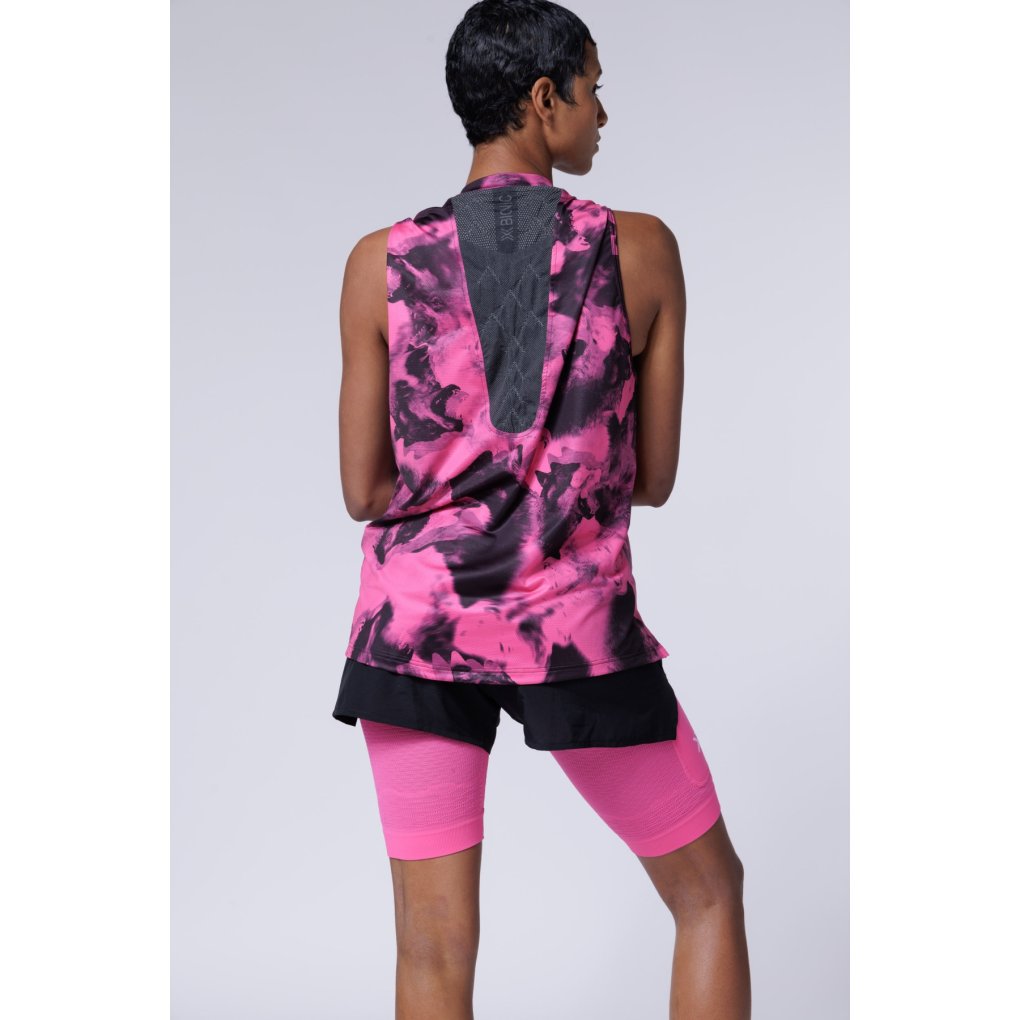 X-Bionic Corefusion Run Tank Top Unisex - wolfpack/black/neo pink