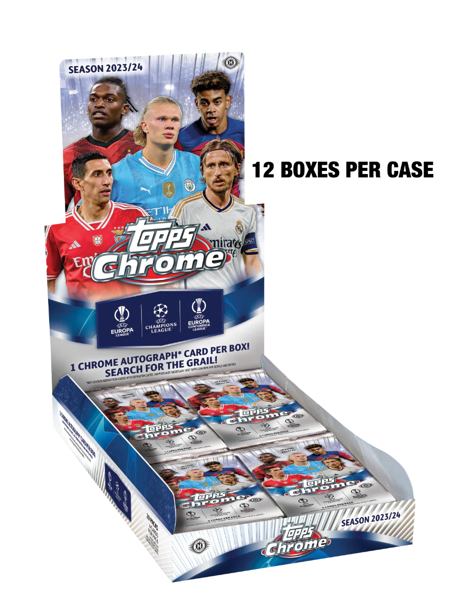 2023-24 Topps® Chrome UEFA Club Competitions - Sealed Case