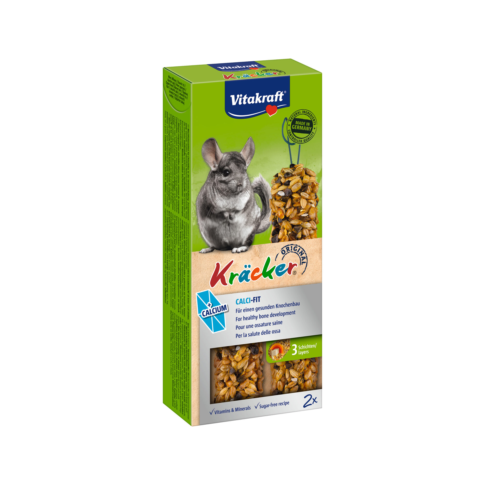 Vitakraft Cracker Calci Fit Chinchilla - 112 g