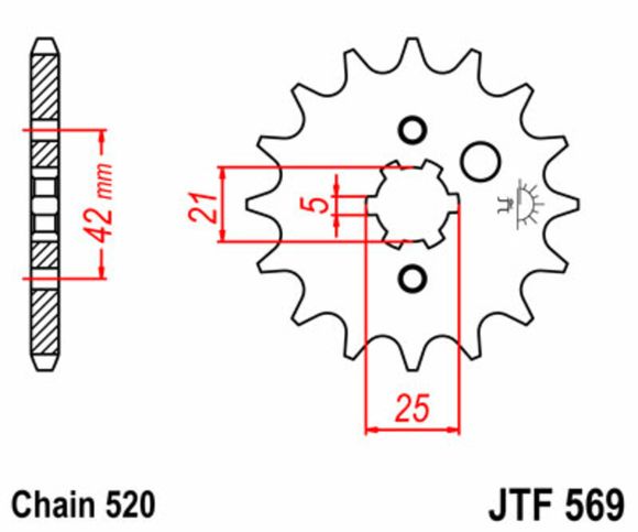 JT. Standard steel 569 - 520Ref: Jtc01422A / 1077442002