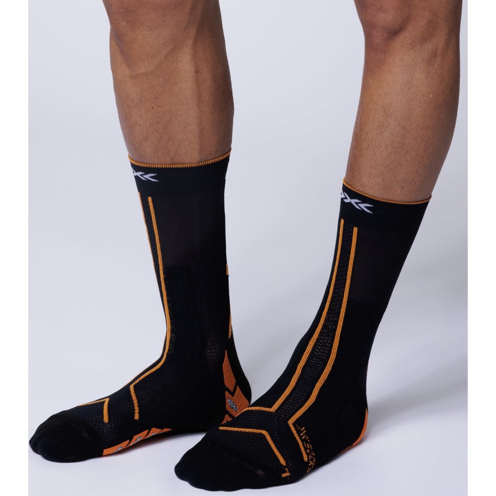 X-Socks Trailrun Terraskin Expert Crew Socks - burnt red/orange