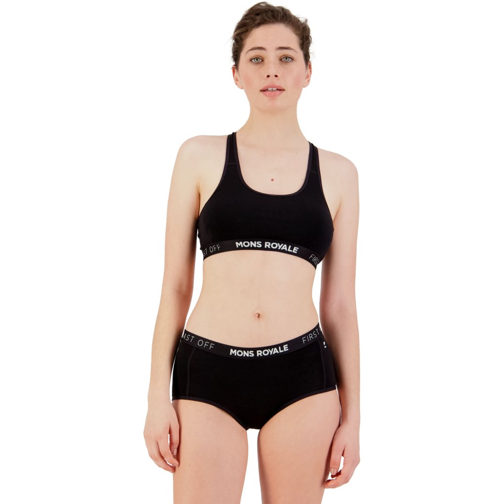 Mons Royale Sierra Merino Sports Bra Women - black