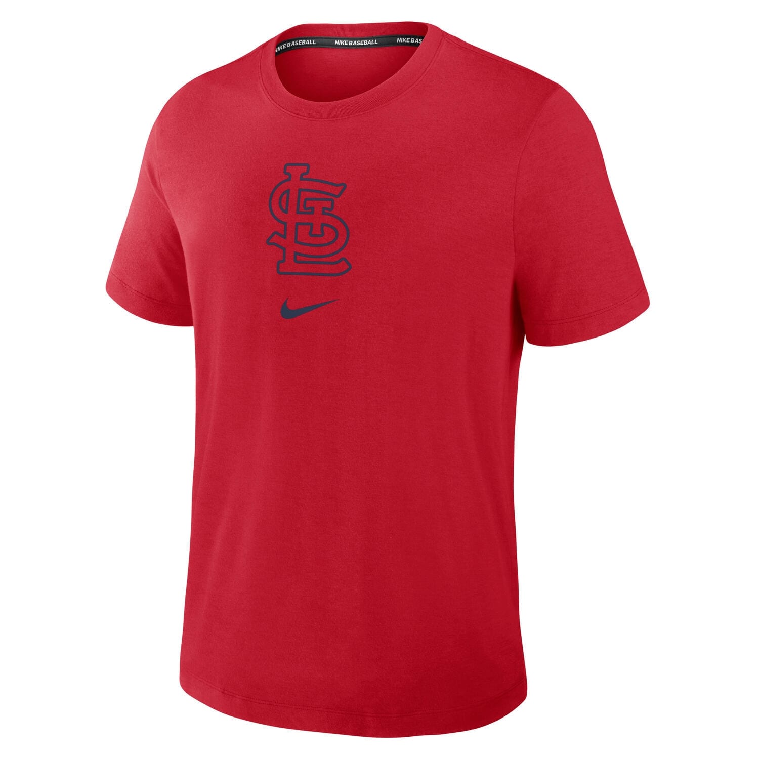 St. Louis Cardinals Early Work 2025 MLB Authentic Nike Tri-Blend T-Shirt Red