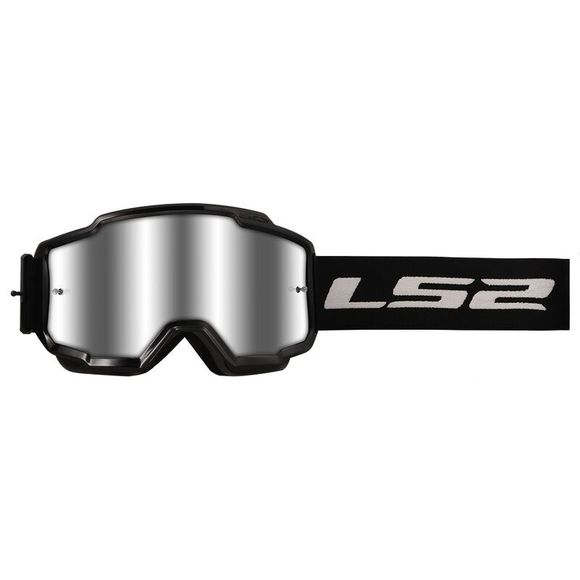 Masque cross LS2 CHARGER SILVER VISOR 2024 - NoirRef : LS0944 / 7202011012