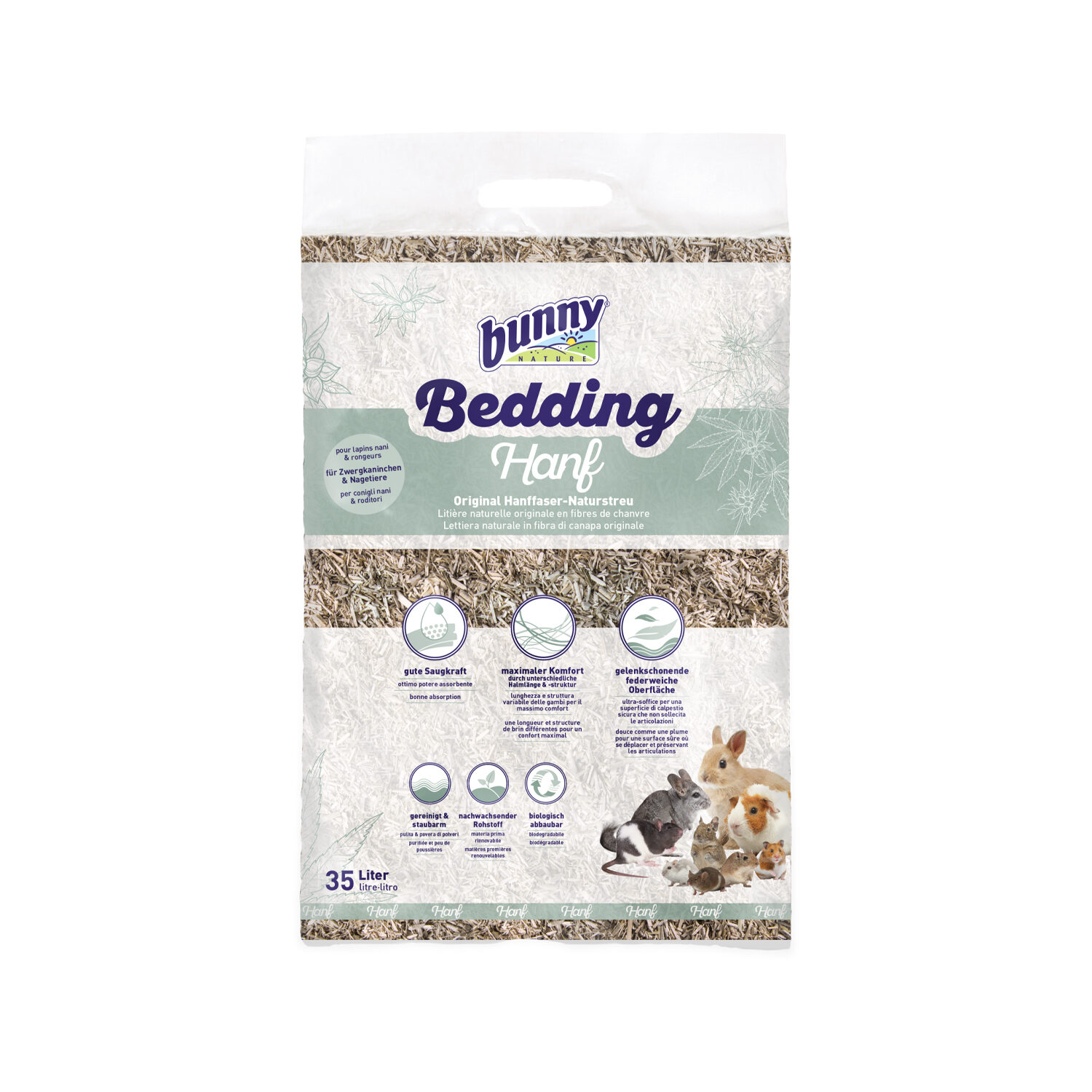 Bunny Nature Bedding - Hanf - 35 litres