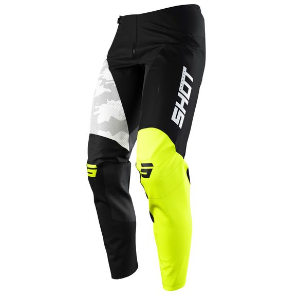 Shot CONTACT cross pants - CAMO NEON YELLOW 2022 - Black / YellowRef: SO2077