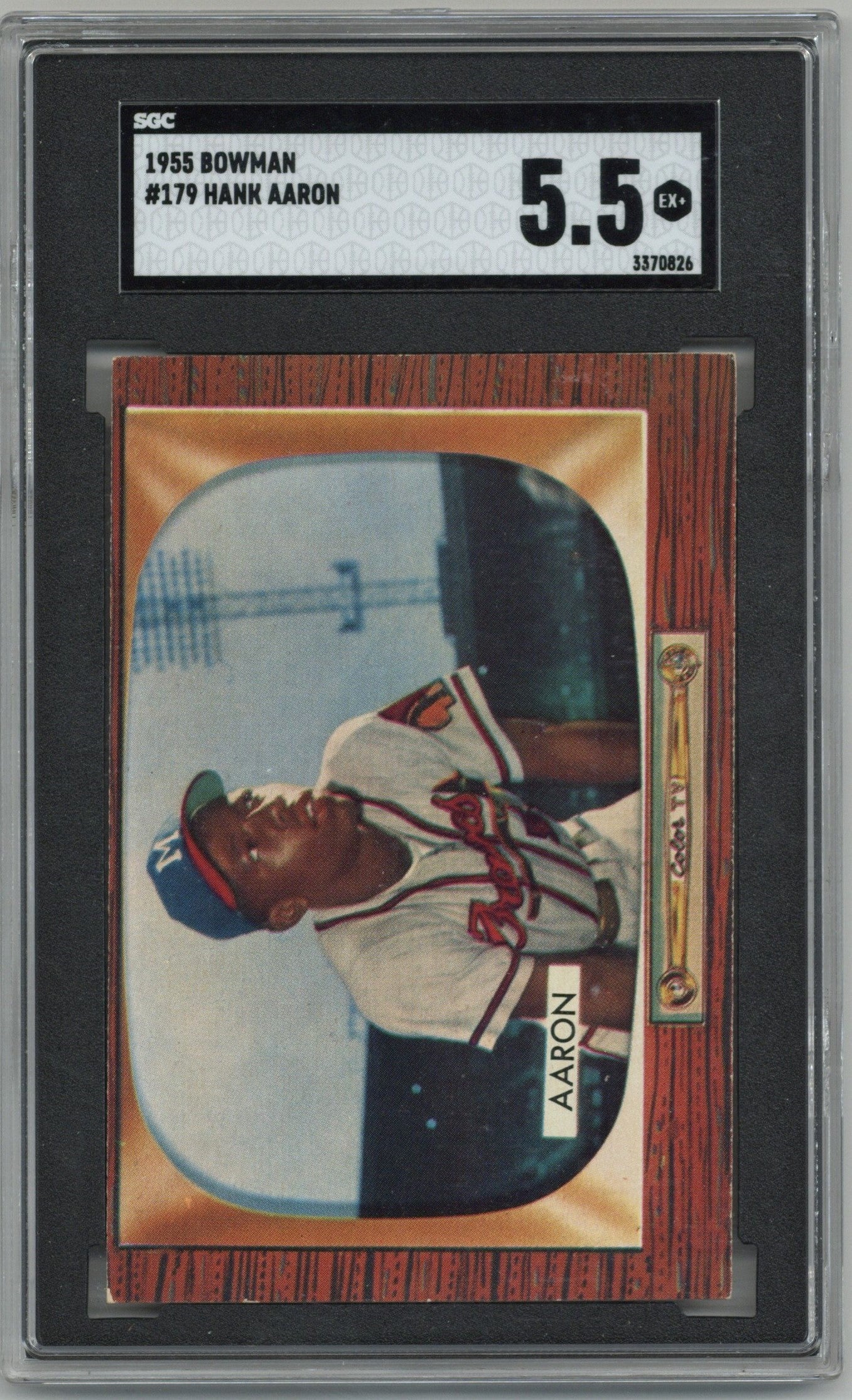 1955 Bowman #179 Hank Aaron SGC 5.5