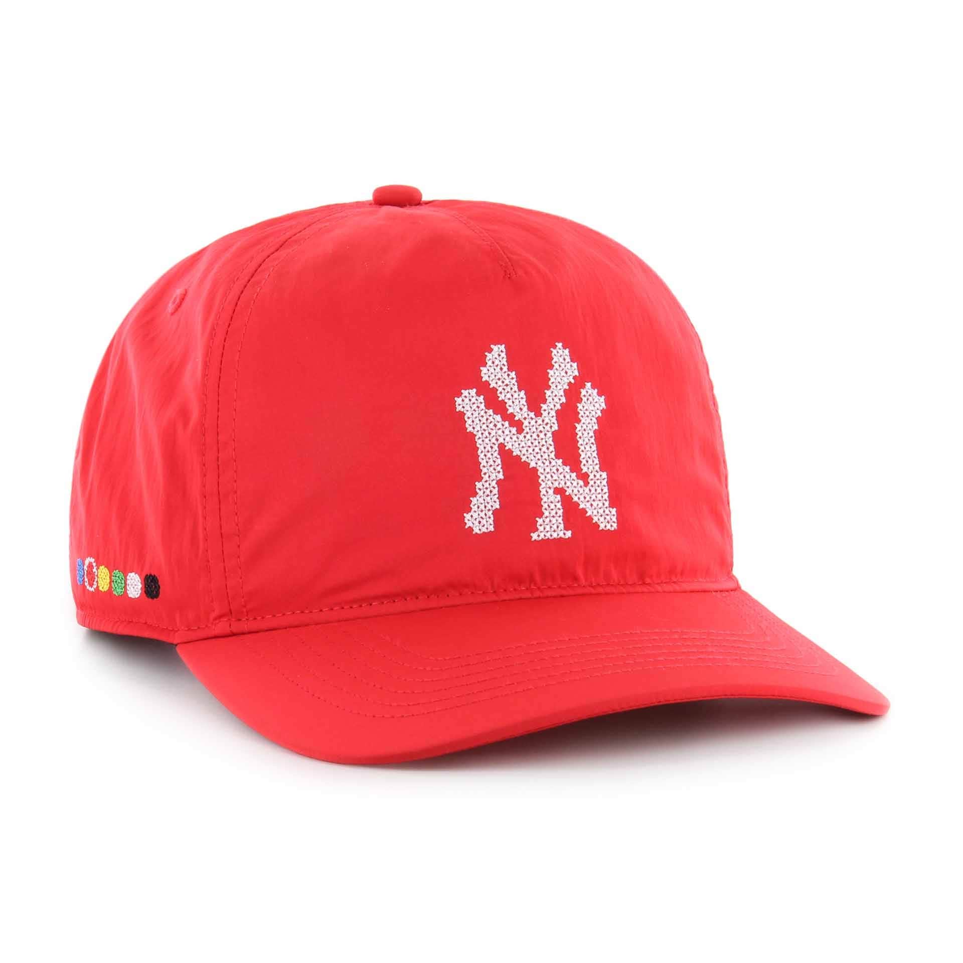New York Yankees Eight Bit Hero Hitch '47 Adjustable MLB Cap Red