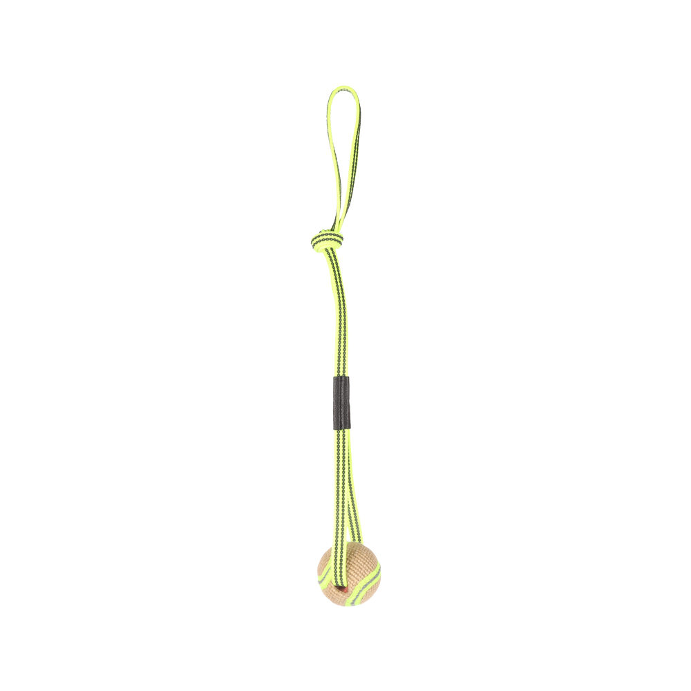 Flamingo Tug Rope with Ball and Handle - 1 piece