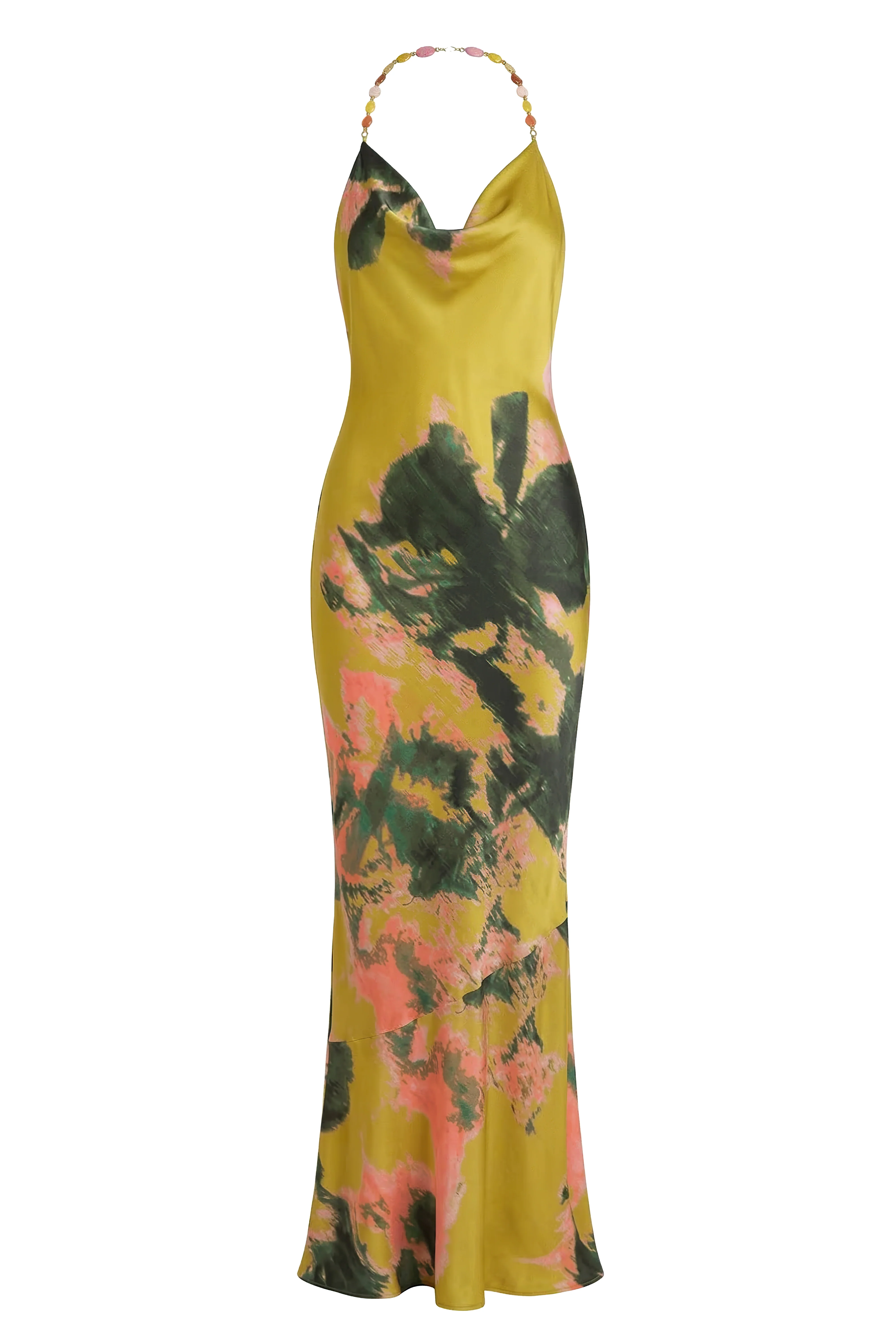 Yellow Print Bethani Maxi Dress