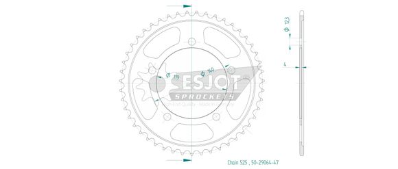 Esjot crown 47 teethRef: ESJO00119A / 12113011