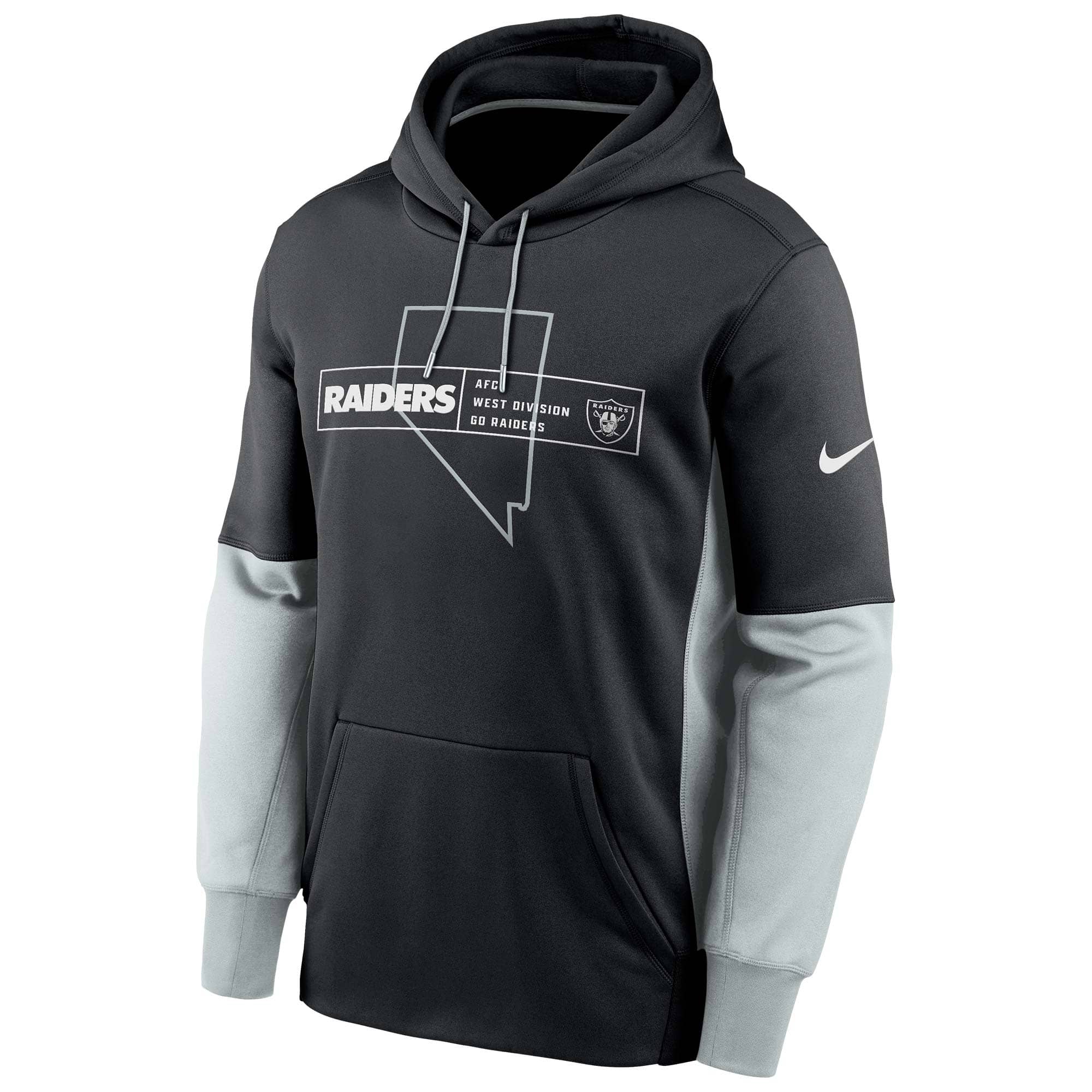 Las Vegas Raiders Color Block Nike Therma NFL Hoodie