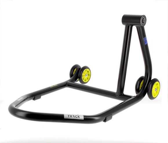 Béquille Bihr monobras droite Home Track noir mat roues jaune UniverselRef : BI02017A / 3032113