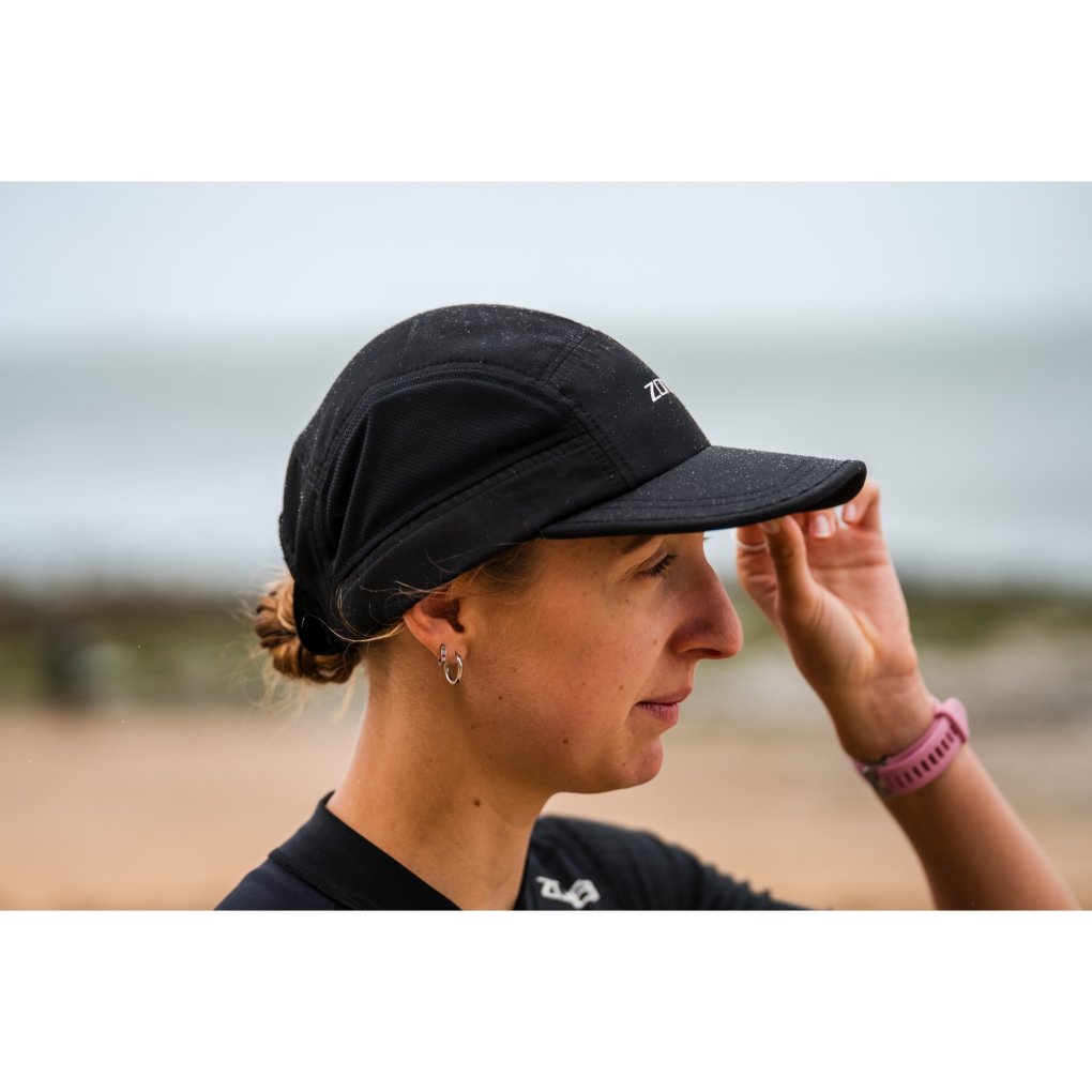 Zone3 5-Panel Running Cap - white