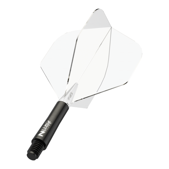 Red Dragon Nitroflite - Black Shaft Clear No2 Flights