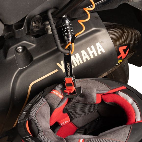 KOOROOM LOCK T helmet lock WITH CORD Universal - BlackRef: kor0142 / kor0142c123