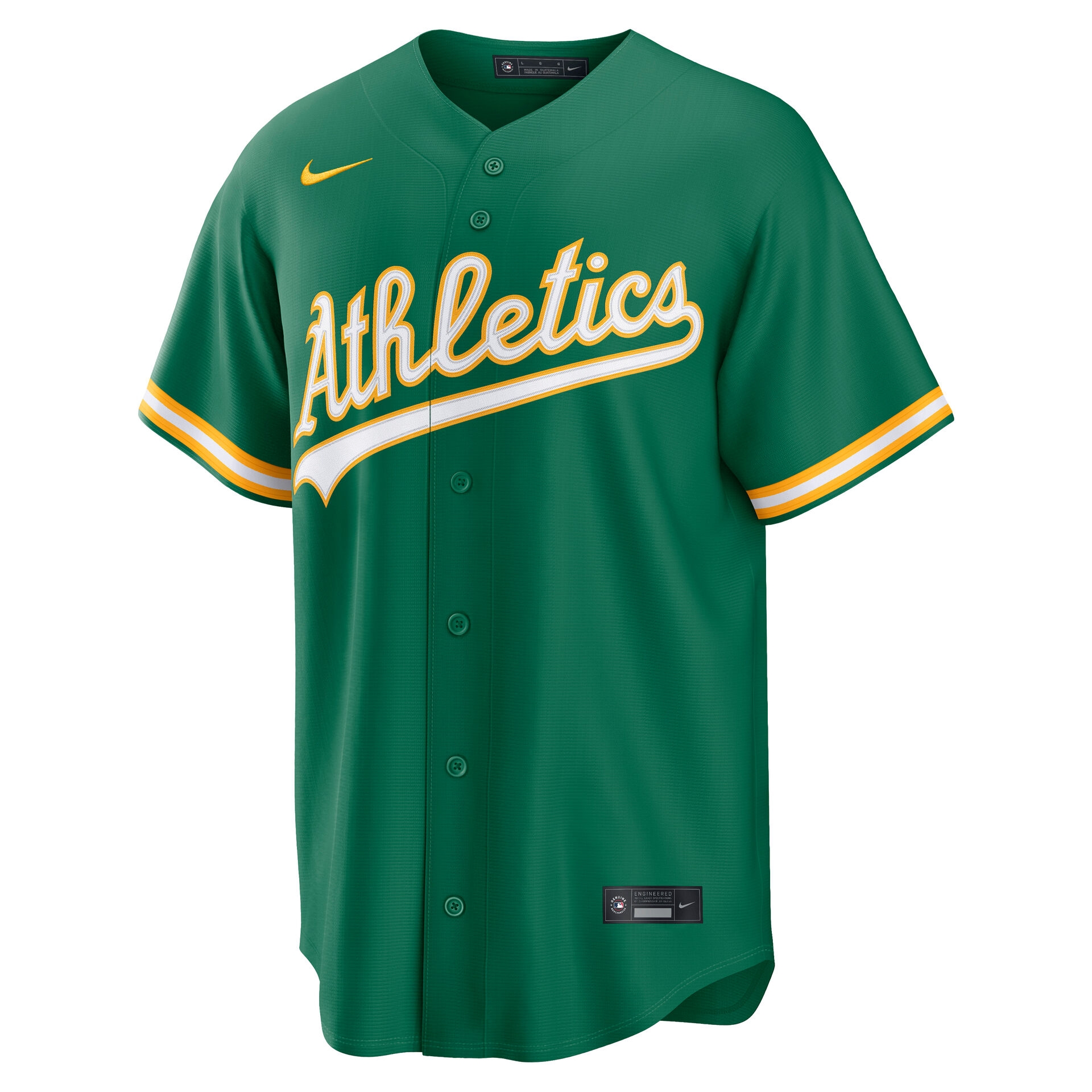 Athletics Replica Alternate MLB Jersey Green