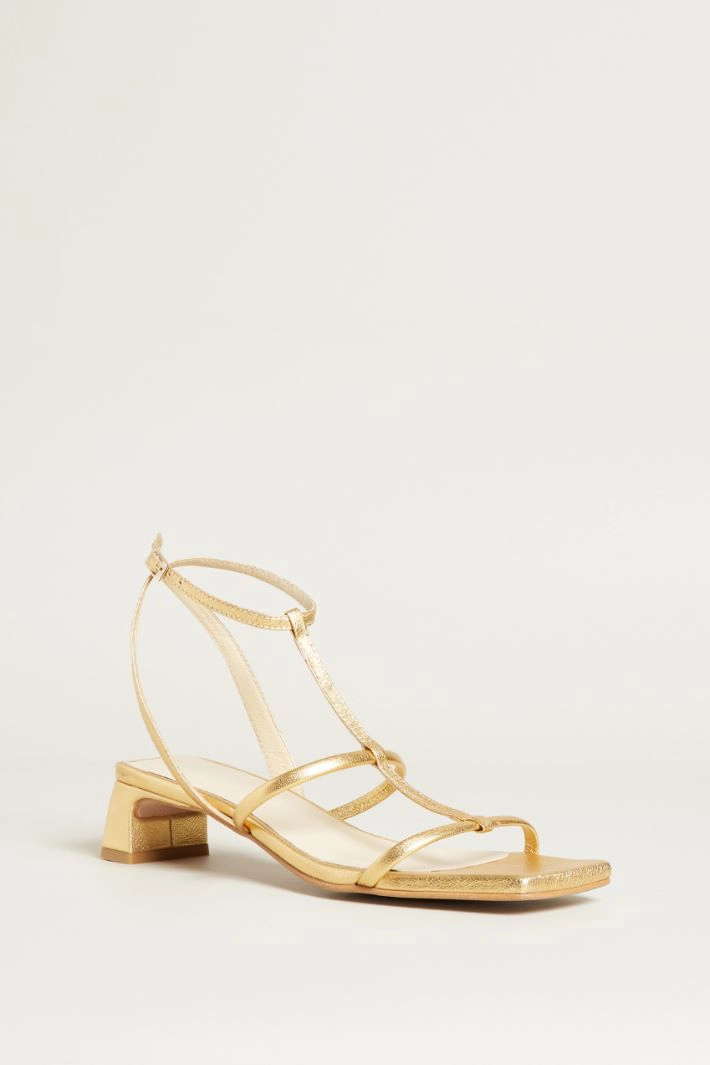 Heeled sandals - GOLD