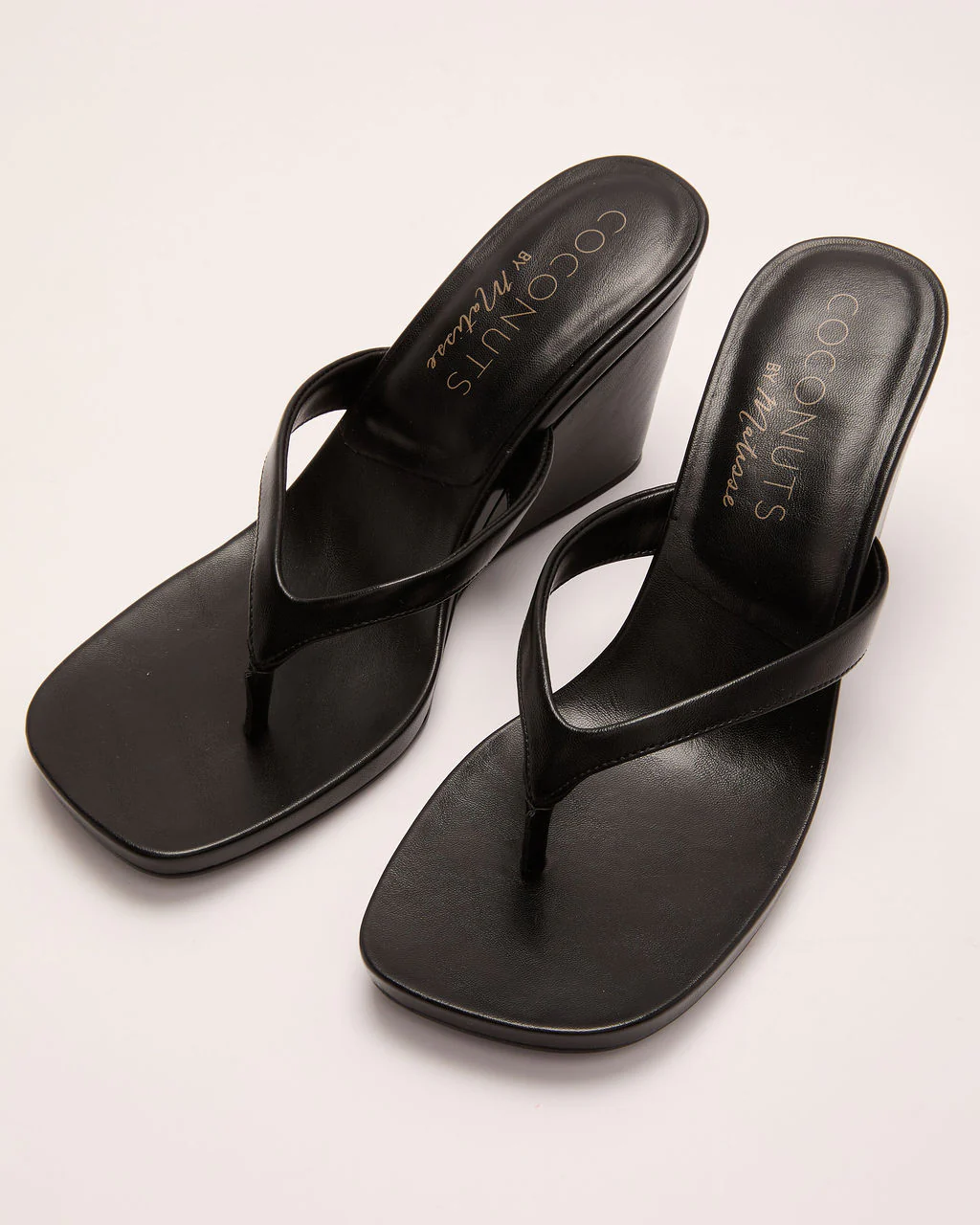 Joellen Vegan Leather Wedge Sandals