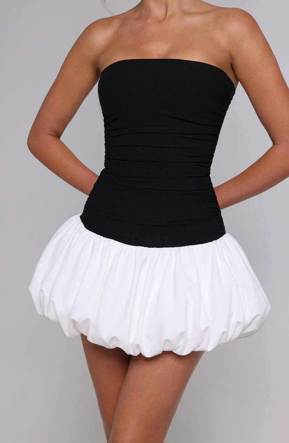 Gemma Mini Dress - Black/White