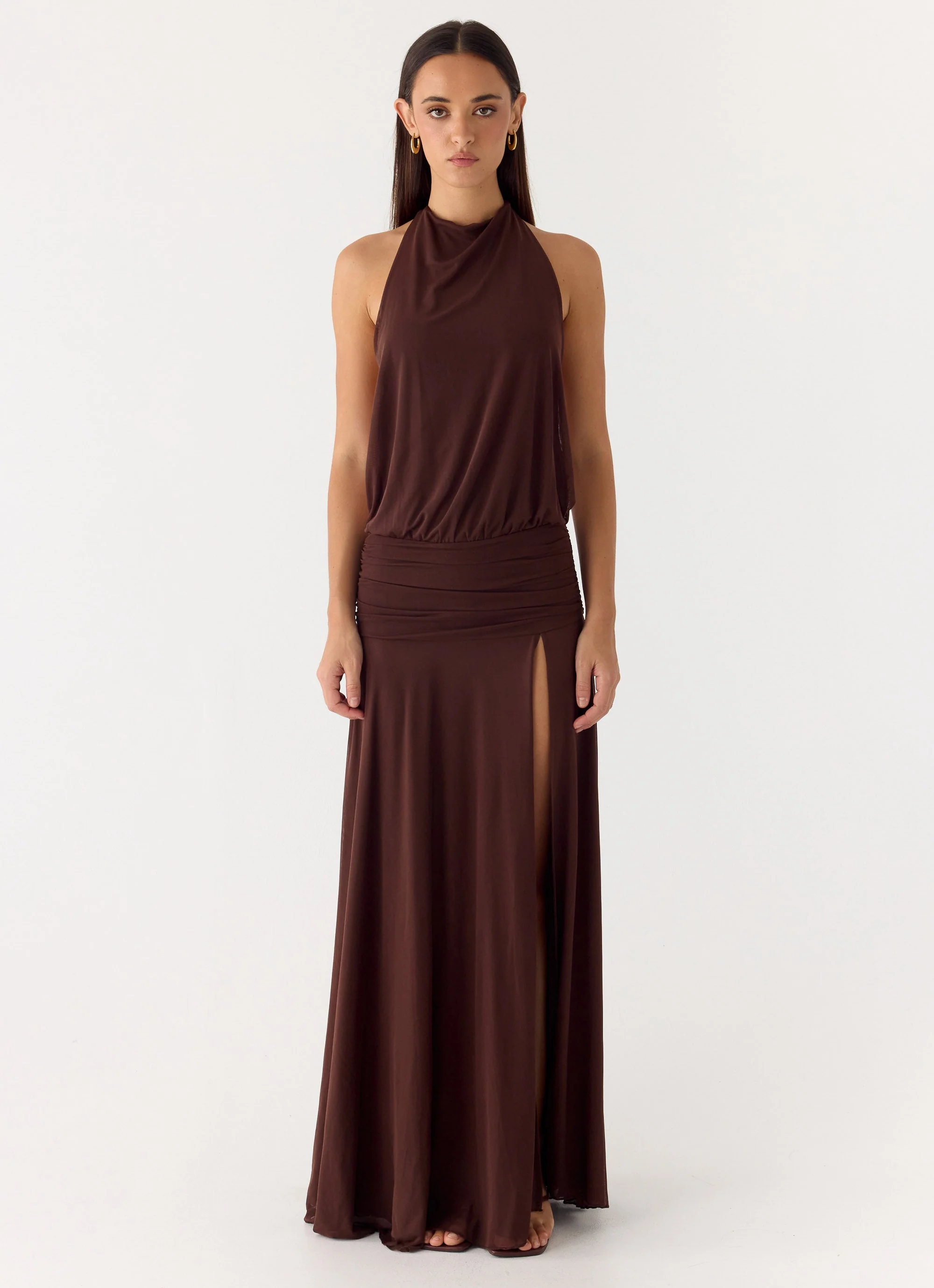 All This Aura Maxi Dress - Chocolate