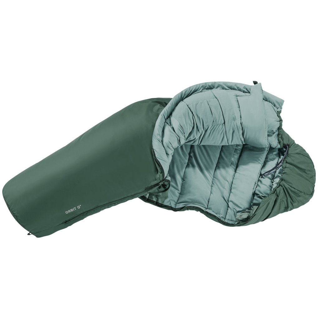 Deuter Orbit 0° SL Women's Sleeping Bag - zip right - ivy-sage