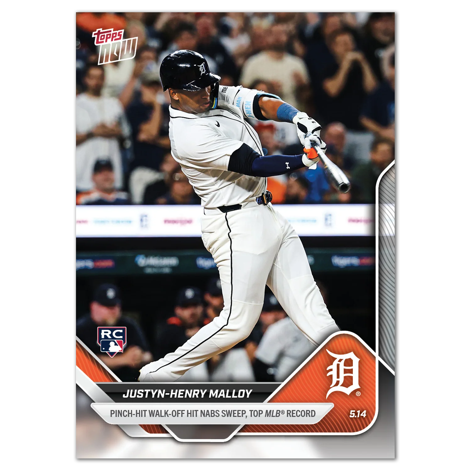 Justyn-Henry Malloy - 2025 MLB Topps NOW® - Card 180
