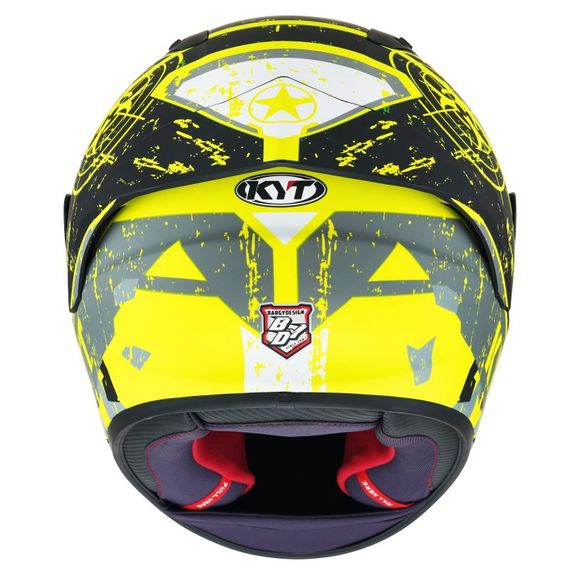 KYT NZ-RACE BLAZING Full-Face Helmet - Yellow / BlackRef: KYT0124