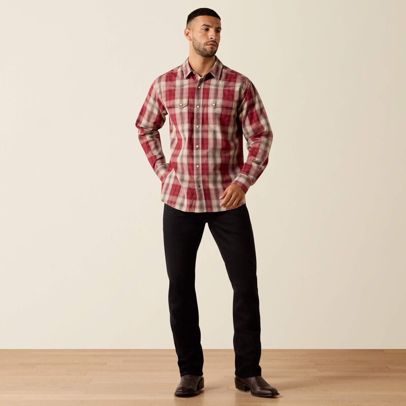 Retro Hawthorne Fitted Western Snap Shirt