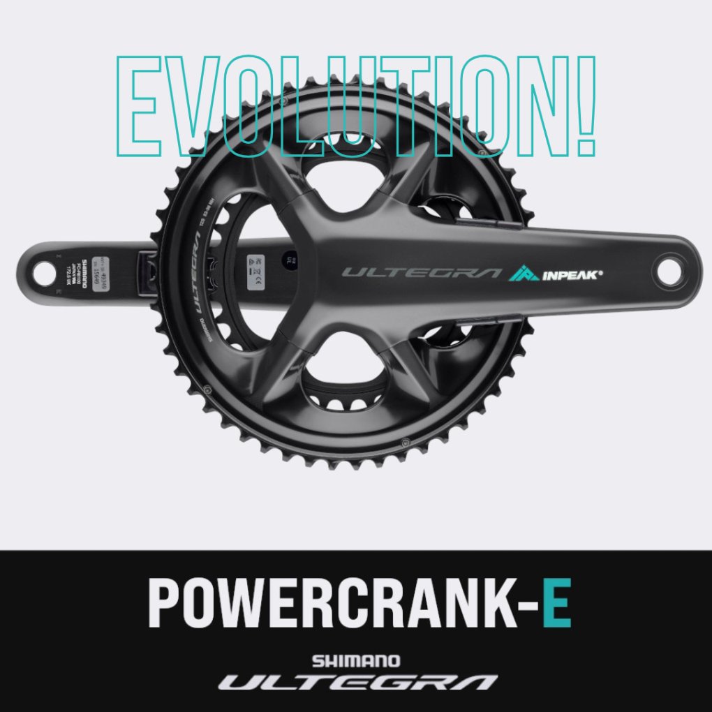 INPEAK Powercrank-E TWiN2 EVO Powermeter Crankset - Shimano Ultegra FC-R8100 - 50/34