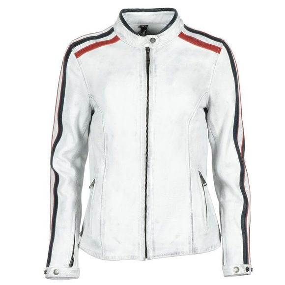 Moto Helstons Jade - White JacketRef: HS0846
