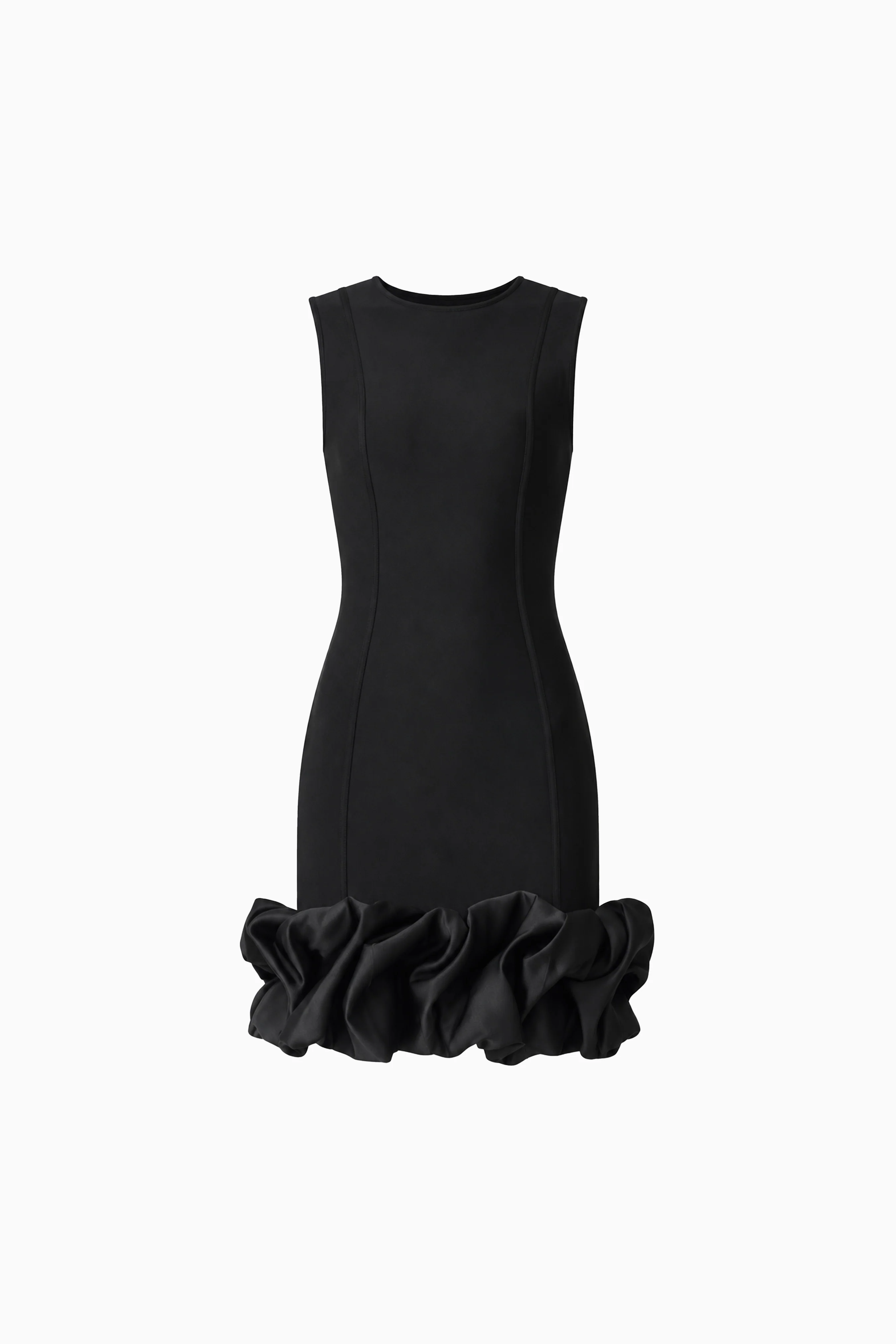 Celia Bubble Mini Dress in Black